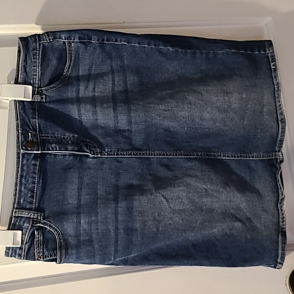 Westport Dark Blue Denim Pencil Skirt